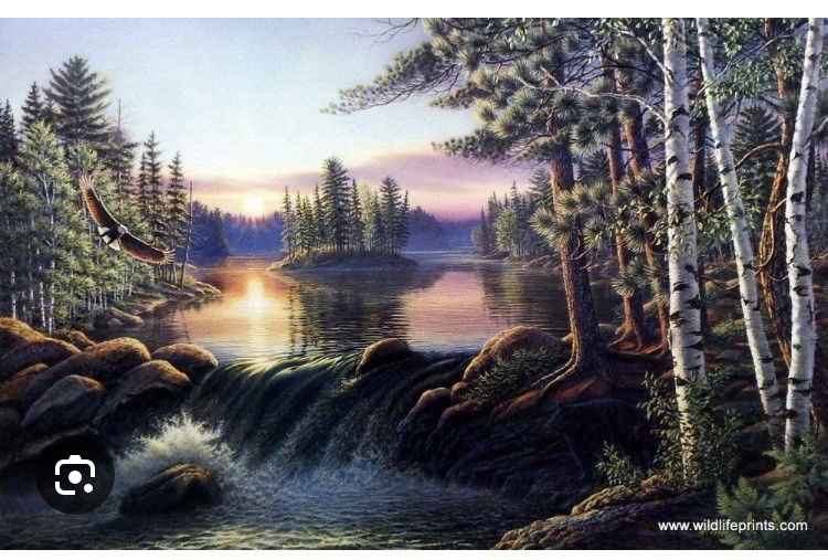 Boundary Waters By James Meger - Diamond Art Club DAC Mystery Box