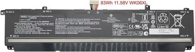 83Wh 11.58V WK06XL Battery for HP Omen 16 Series 16-b, 16-c, 16-k, 16-n