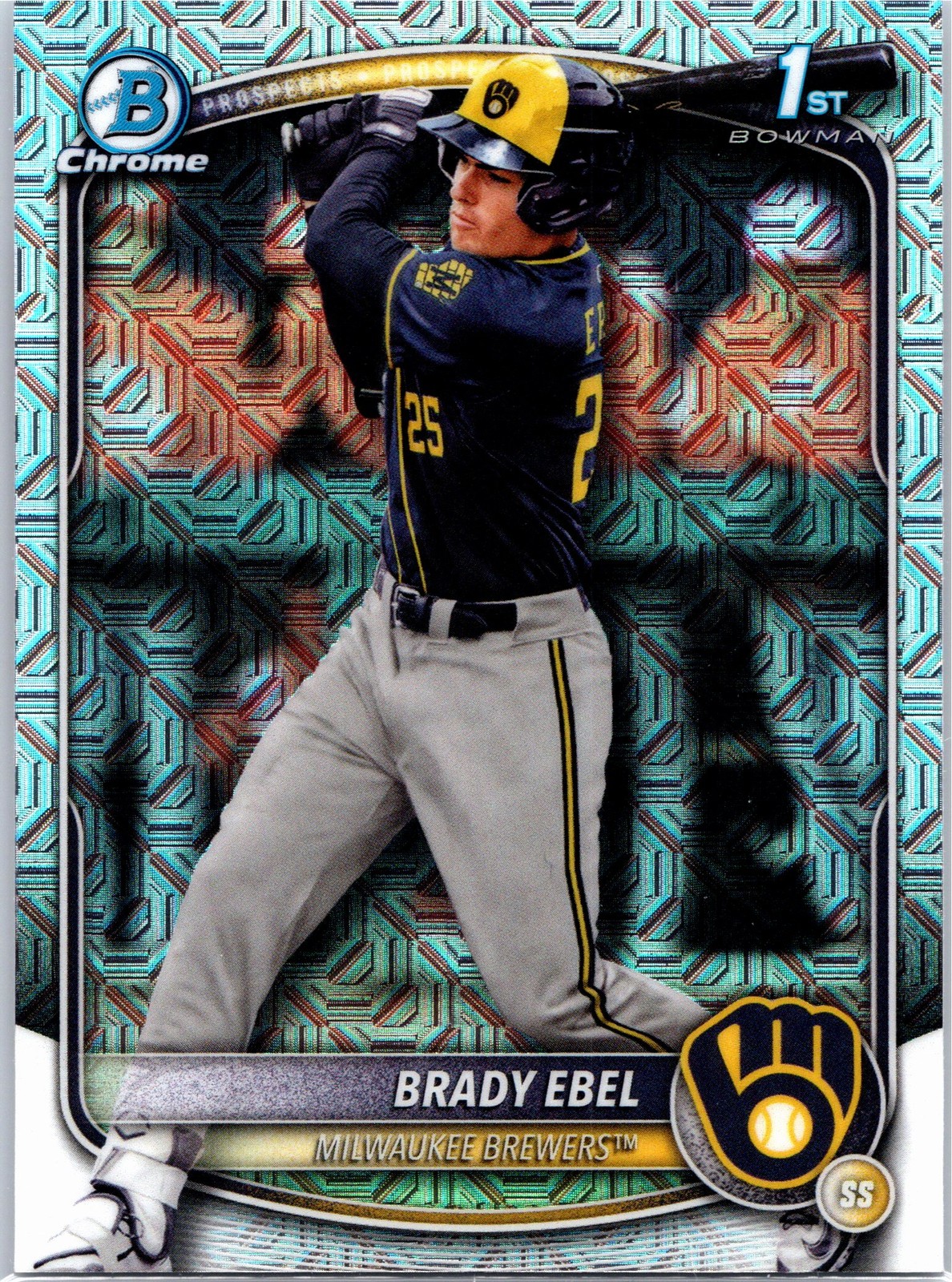 2025 Bowman Draft #BDC-194 Brady Ebel Chrome Mojo Refractor