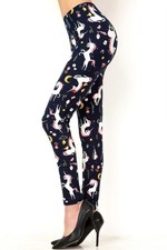 Buttery Smooth Moonlight Unicorn Extra Plus Size Leggings - 3X - 5X