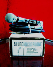 Vintage 1970's Shure 565S Dynamic cardioid microphone w accessories 565 SM58  4