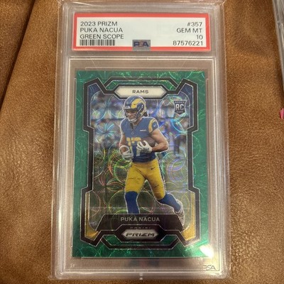2023 Panini Prizm - Rookies Puka Nacua #357 Green Scope Prizm /75 (RC)
