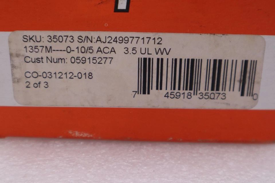 NEW SIMPSON 35073 / 35073 ANALOG PANEL METER MODEL 1357 RANGE 0-5 ACA STK H437A - Image 2 of 3