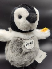 Vintage Steiff Flaps The Penguin Button On Wing 057090 Plush Stuffed Toy 7.5"