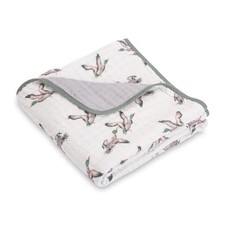 Muslin Baby Blanket 100 Organic Cotton, Muslin Quilt Lightweight, Toddler