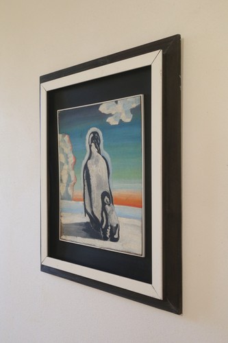Fausto Repetti Ölgemälde Tafel Futurismus Pinguine 40er 50er Avantgarde - Bild 7 von 24