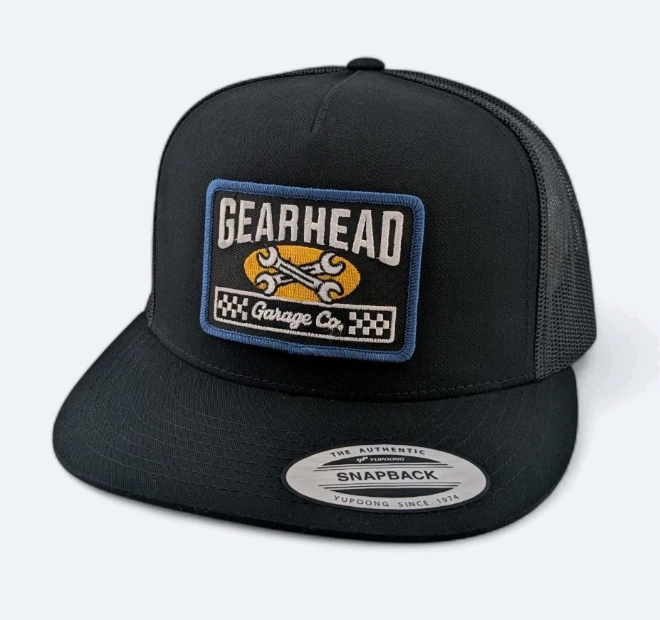 Gearhead Garage Co Yupoong Flat Bill Trucker Original Snapba