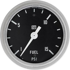 Stewart Warner 82405 2-58 Deluxe Mechanical Race Fuel Pressure Gauge