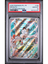 Miaouss ME2 106 FR PSA 10 - Carte Pokémon