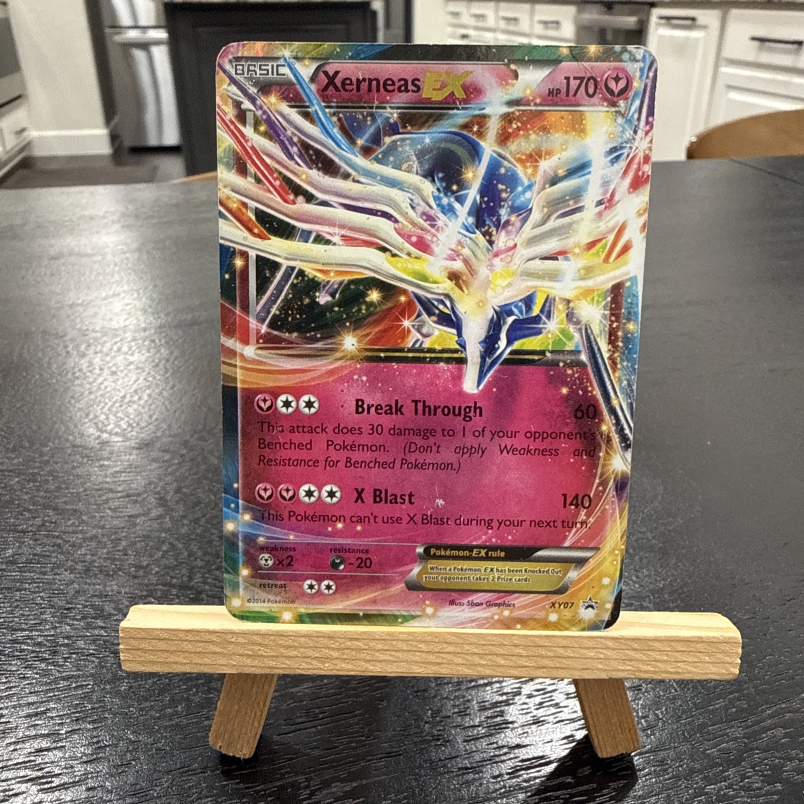Pokemon - Xerneas EX black Star Promo XY07 Ultra Rare (2014)