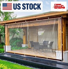 Clear Tarps Heavy Duty Waterproof 8x10 FT - Plastic Tarp with Grommets