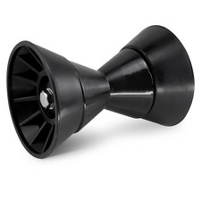 CWaveRow 4" Boat Trailer Roller Assembly with Spoke Compatible 4 Inch, Black