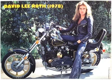 VAN HALEN DAVID LEE ROTH VINTAGE FULL PAGE 80'S MAGAZINE PINUP POSTER CLIPPING A