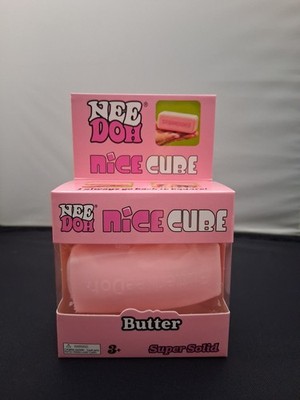 Schylling Nee Doh Nice Cube Butter (Pink) Super Solid New In Box.