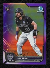 2022 Bowman Chrome Purple Refractor 185/250 Ryan Vilade #14 0lj0