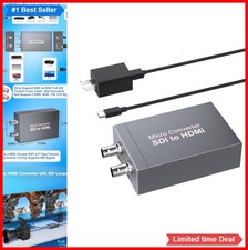 SDI to HDMI Converter 3G HD SD-SDI 1080P BNC Input Loop Out for Camera to