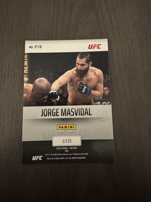 2022 Panini Instant UFC Paramount Gold /125 #P19 JORGE MASVIDAL