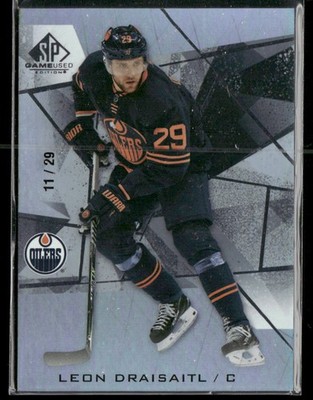 2021-22 SP Game Used Leon Draisaitl /29 #9 Edmonton Oilers