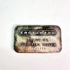 Vintage Engelhard 1 Troy Ounce .999 + Fine Silver Bar Texture Serial # Patina 78