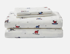 - Queen Sheet Set, Warm Breathable Cotton Flannel Bedding with Deep Pockets, ...