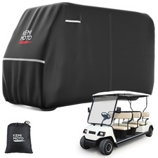 KEMIMOTO 600D Waterproof Golf Cart Cover, 6-Seater Golf Cart Rain Cover