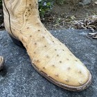 VTG MENS RIOS OF MERCEDES COWBOY OSTRICH SKIN BROWN BOOTS SIZE 9.5 — photo 4