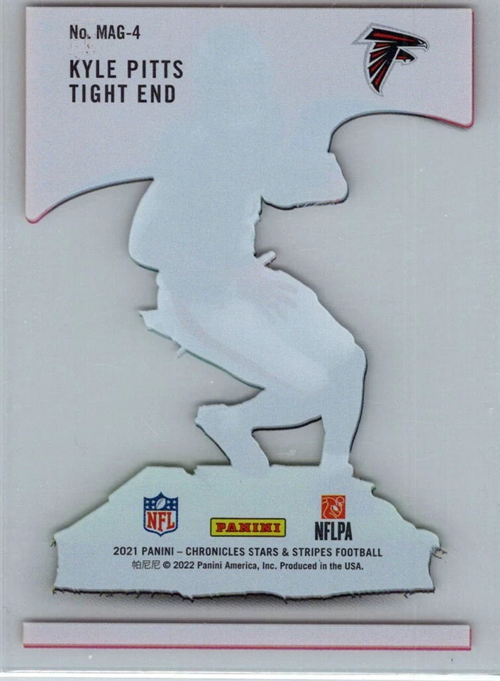 2021 Panini Chronicles Kyle Pitts Atlanta Falcons #MAG-4 RC - Image 2 of 2