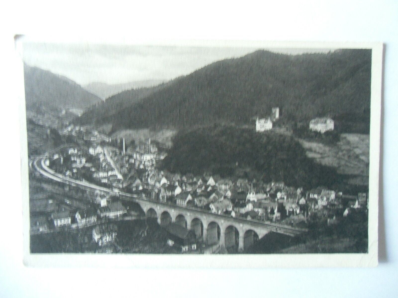 Ansichtskarte Hornberg Schwarzwaldbahn 1956 Bahn