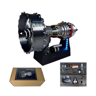 Turbofan Model Kit, Adjustable Speed TR900 Aircraft Engine Turbojet Engine wi...