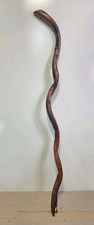 Hand-Made 43" Vintage Twisted Wooden Walking Stick cane With Natural Spiral