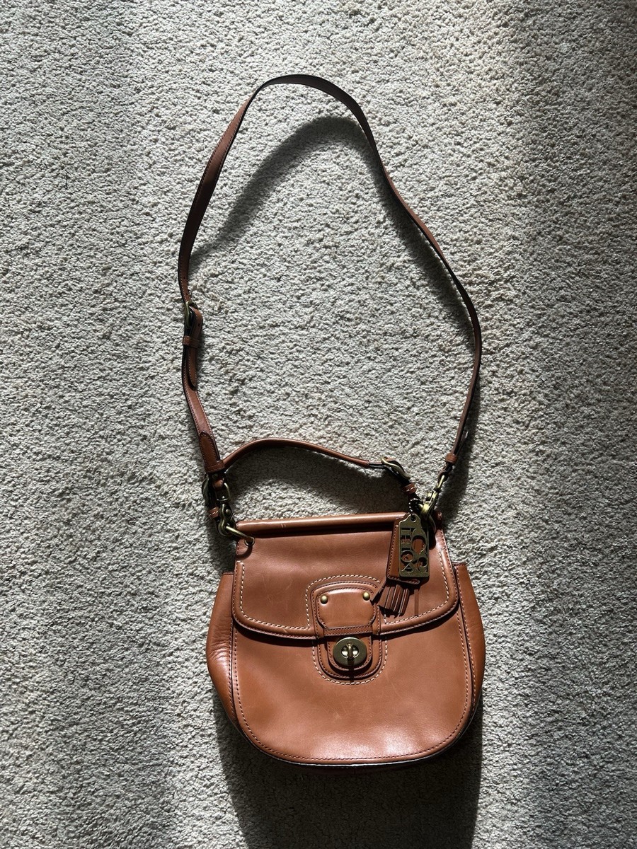 2012 Coach Willis Legacy Crossbody 19132 Cognac Leather, 70th