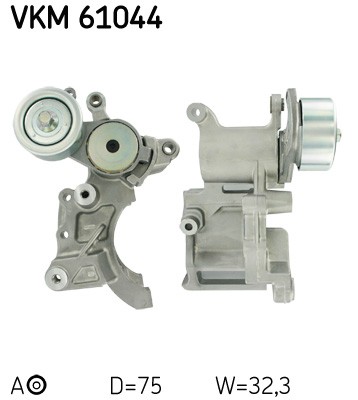 SKF SWEDEN VKM 61044 Belt Tensioner, V-ribbed belt for TOYOTA