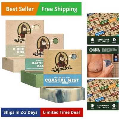 Natural Men s Bar Soap - Cold Process Body Soap Bar with Natural Oils - Gifts...