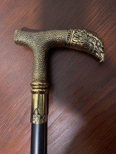 Gold Tone Eagle Head Walking Stick 34 Black Finish