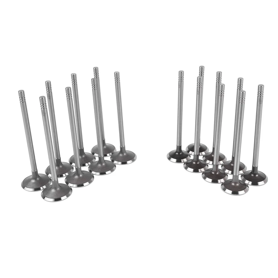16x Valvola Aspirazione+Scarico per Opel Astra G H J Corsa C D Meriva B 1.2 1.4 - Immagine 3 di 4