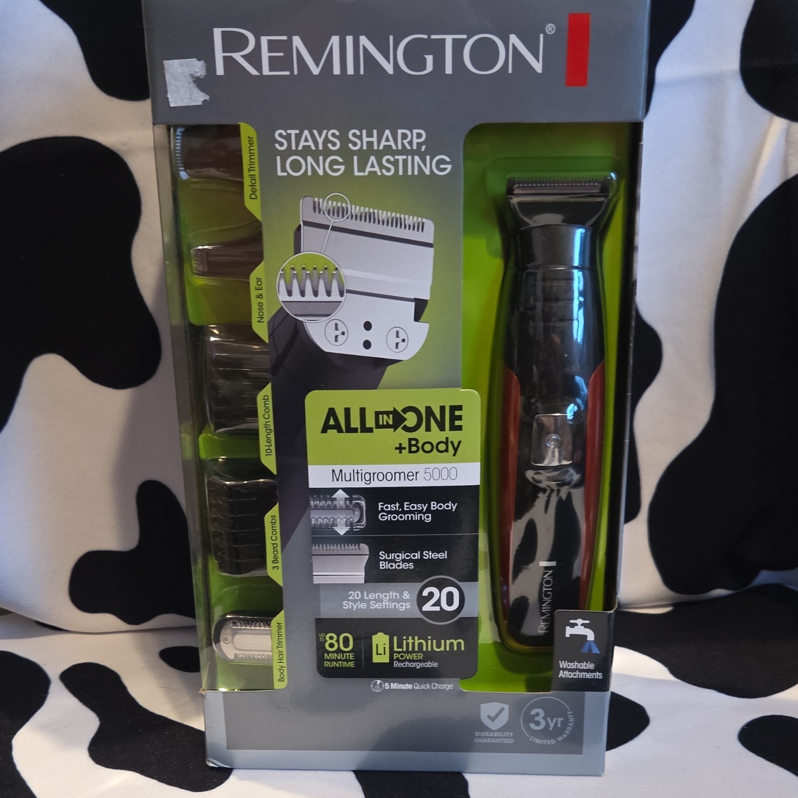Remington Multigroomer 5000 Cordless Trimmer, 5 Heads, Washa