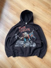 2015 Iron Maiden Zip Up Oversized Hoodie