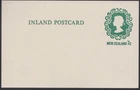 New Zealand QE2 7c inland postcard, mint