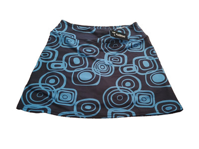 Golfiniti New A-Line Skort Sz XS Navy Geometric Eager Eyes Skirt Golf 24'' W
