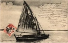 Old postcard VIETNAM Annamite Junk (85518)