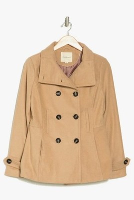 Thread & Supply Jacket Women's Double Breasted Peacoat NWT M Camel Anthropologie