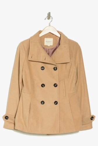 Thread & Supply Jacket Women's Double Breasted Peacoat NWT M Camel Anthropologie