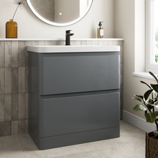 Modern Bathroom Vanity Unit Basin Sink Cabinet Floor Standing Wall Hung Storage