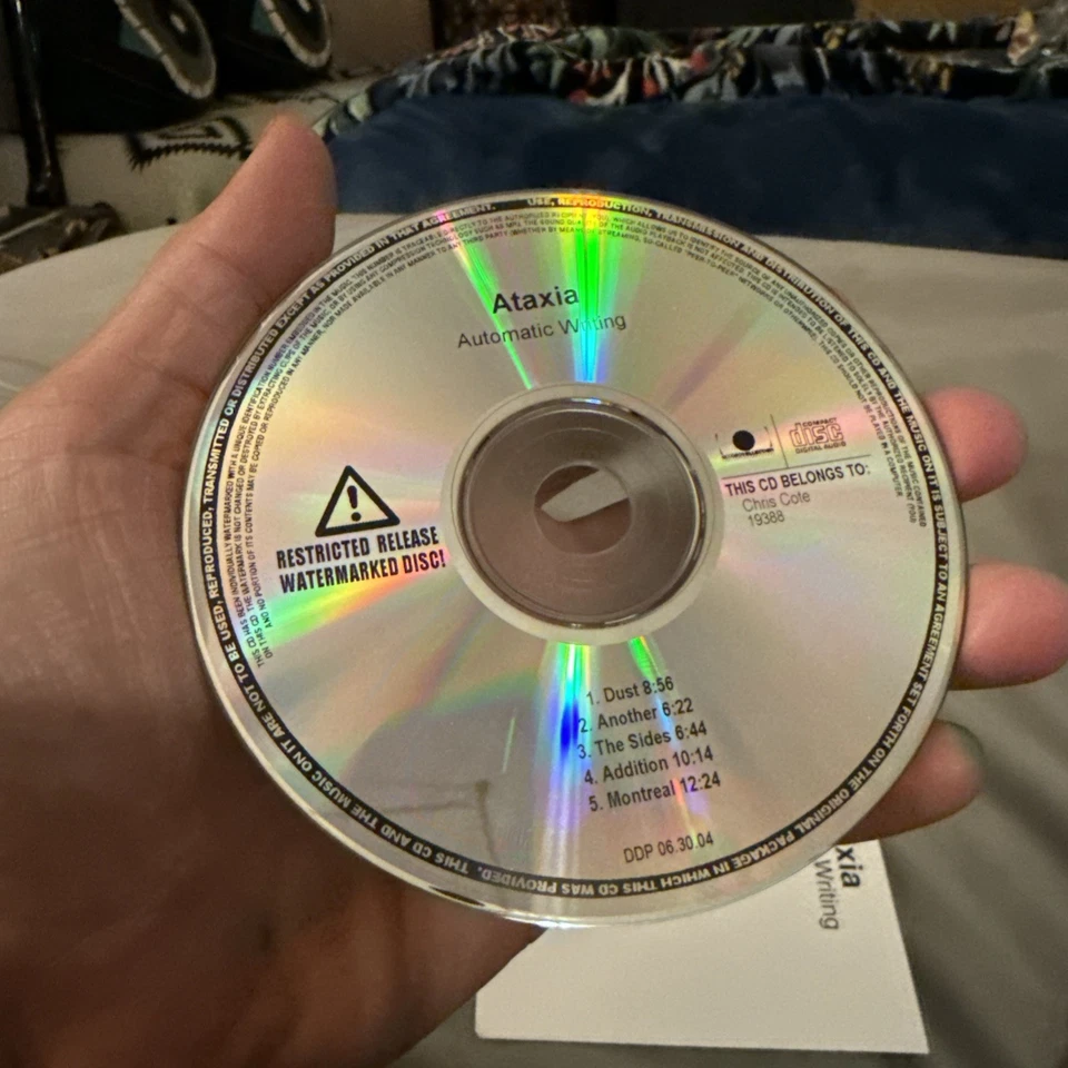 Ataxia Automatic Writing Import John Frusciante rare Promo advance copy CD-r cd Foto 4 de 4