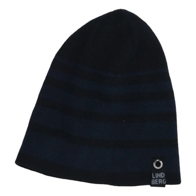 Lindberg, Beanie-Mütze, Größe: ONE SIZE, Baumwolle, Blau/Schwarz, Herren #msB