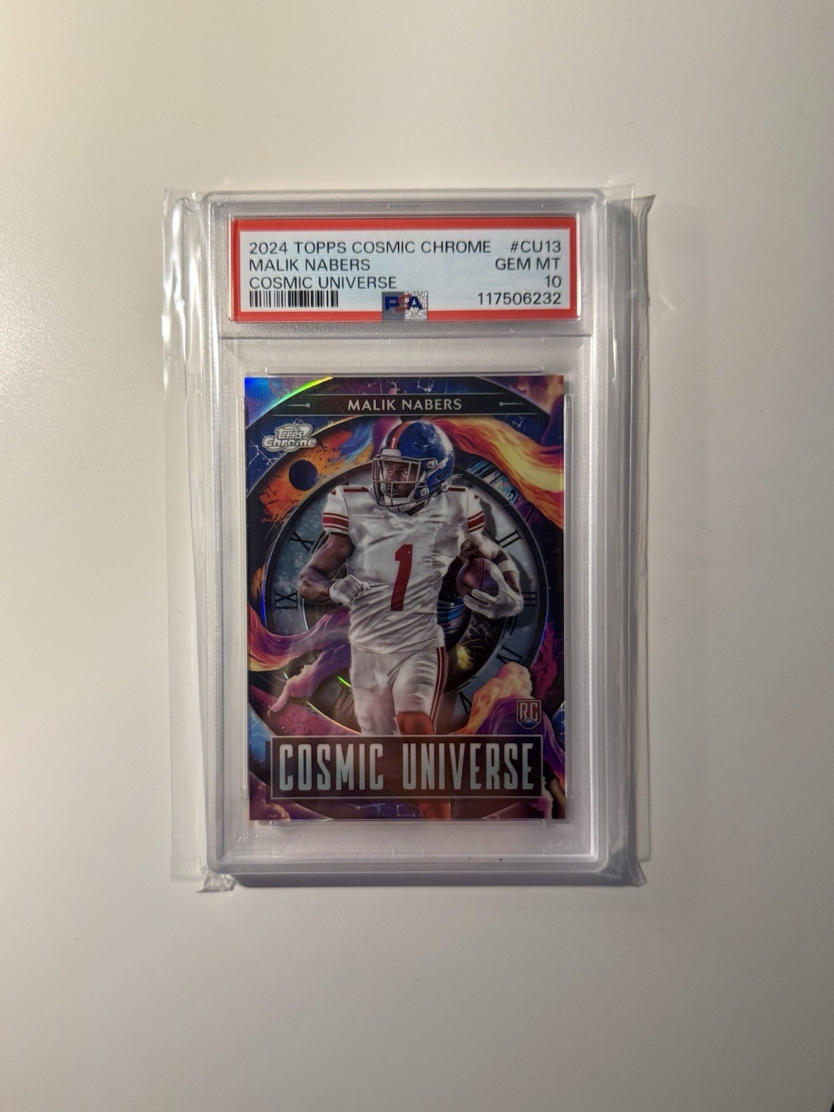 Malik Nabers Topps Cosmic Chrome Cosmic Universe #CU13 Base