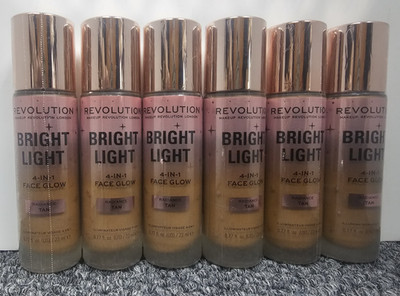 6 X Revolution 0.77 Fl Oz/each RADIANCE TAN 4-in-1 BRIGHT LIGHT Face Glow