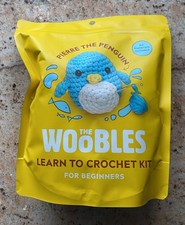 The Woobles Learn to Crochet Kit for Beginners Pierre the Penguin Blue