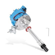 HEI Electronic Ignition Distributor 65K Coil Replacement For Chevy SBC BBC Blue