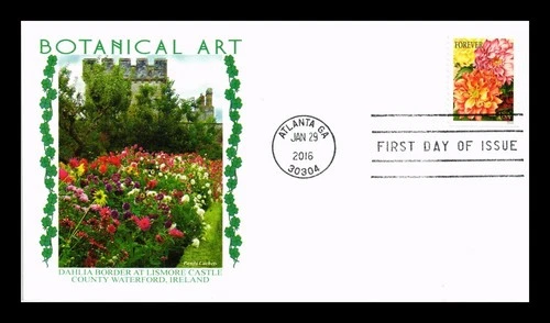 US COVER BOTANCIAL ART FIRST DAY ISSUE PANDA CACHET